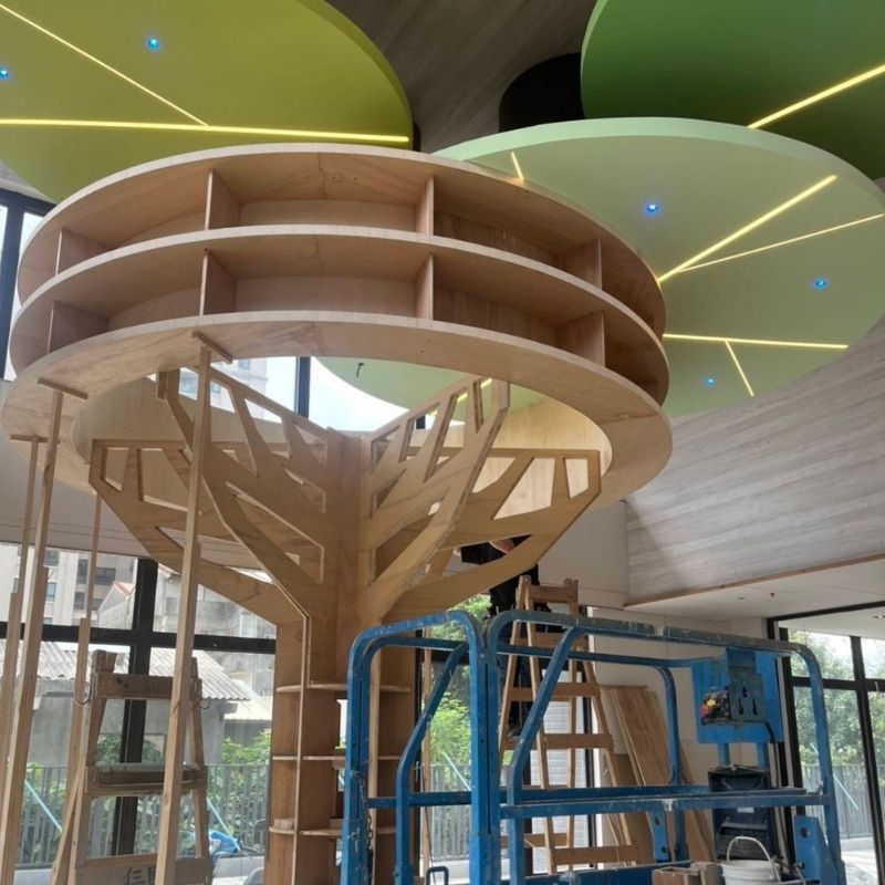 #CNC木工 #CNC切割 #木作骨架 #木心板加工 #展示架設計 #木作裝置藝術 #木工施工 #快速安裝